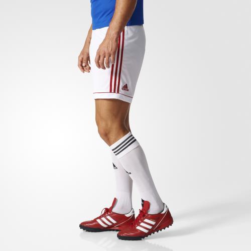 Adidas - Short adidas Squadra 17 - 9/10 ans - blanc/rouge vif