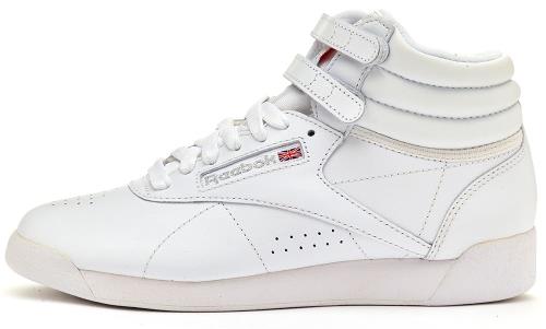 Reebok Freestyle Hi femmes Classic Formateurs en Blanc 2431 [UK 3.5 EU 36]