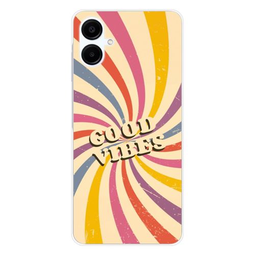 Coque en silicone imprimée compatible Samsung Galaxy A06 Good vibes