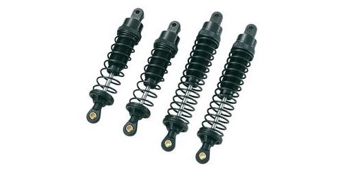 Reely 1:10 Amortisseur à pression d'huile en aluminium titanium avec ressorts noir 100 mm 4 pc(s)