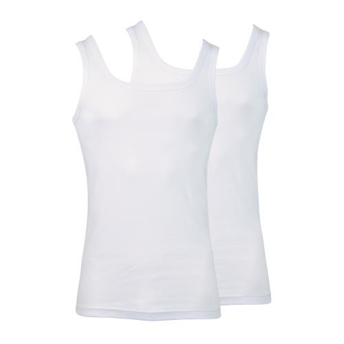 Lot de 2 débardeurs homme Eco Pack Blanc-Blanc Taille 5