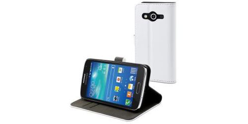 Muvit Slim S Folio - Flip cover voor mobiele telefoon - wit - voor Samsung Galaxy Core 4G