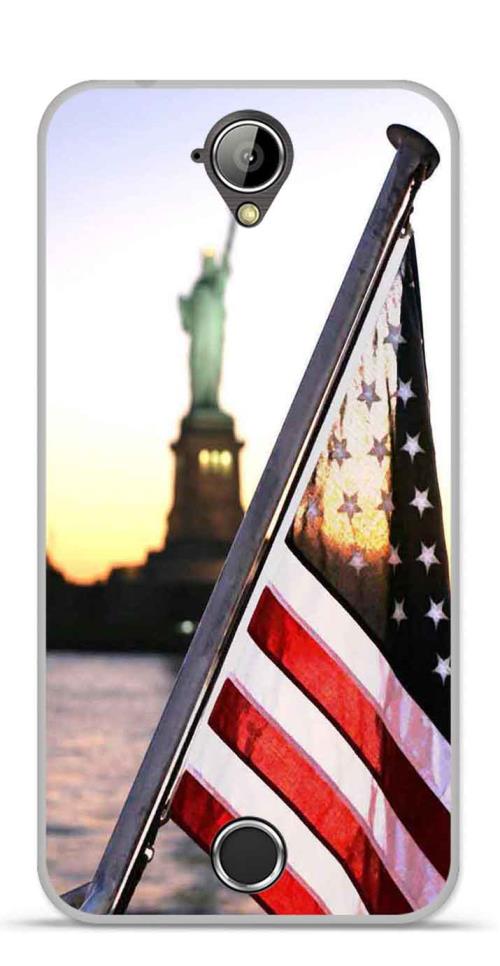 Coque TPU gel souple Acer Liquid Z330 design New York Drapeau
