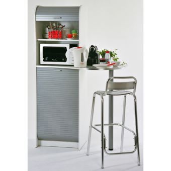 Meuble Micro Onde Blanc Alu Achat Prix Fnac