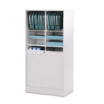 Armoire De Bureau A Rideau Double En Bois Avec Serrure Matha