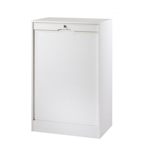 Classeur à Rideau Large Hauteur 108 cm - Coloris - Blanc