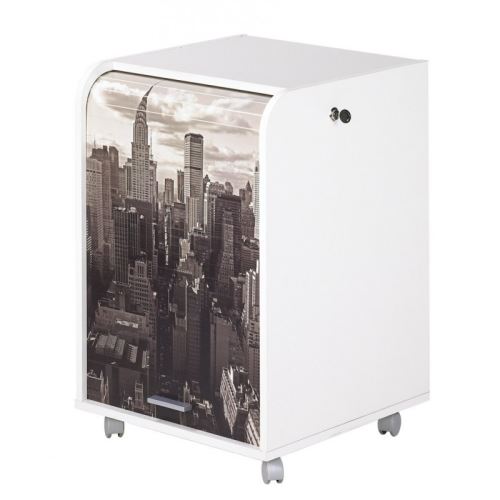 Caisson de Bureau Blanc + 2 Tiroirs New York