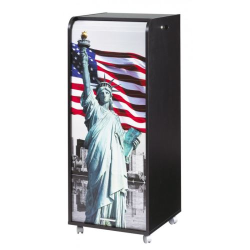 Grand Caisson de Bureau Mobile Noir Liberté