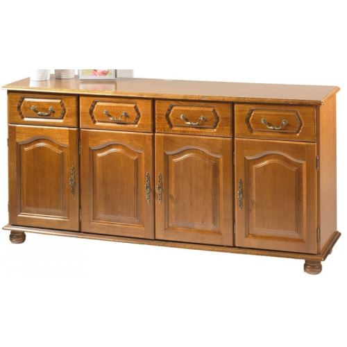 Meuble Enfilade Chêne 4 Portes 4 Tiroirs