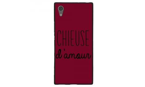 Coque souple pour Sony Xperia XA1 Ultra avec impression Motifs Chieuse d'Amour bordeau