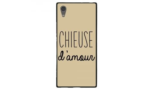 Coque souple pour Sony Xperia XA1 Ultra avec impression Motifs Chieuse d'Amour taupe