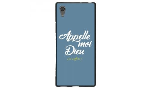 Coque souple pour Sony Xperia XA1 Ultra avec impression Motifs Appelle moi Dieu bleu