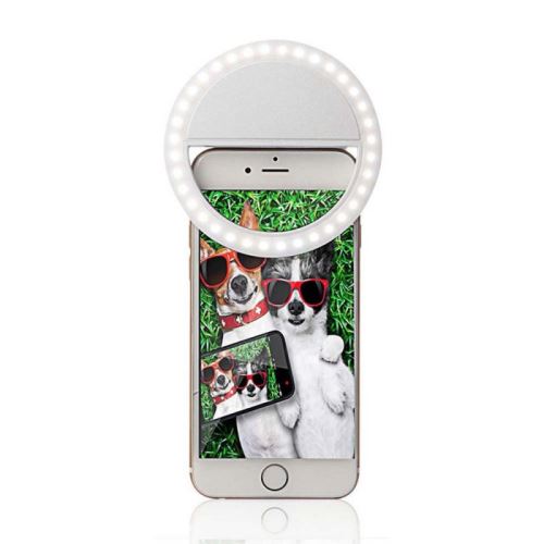 Flash Anneau Universel pour Smartphone - Blanc