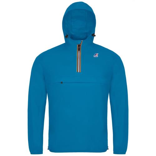 K-Way - Veste LE VRAI 3.0 LEON pour homme et femme, tissu imperméable, tissu respirant - XS - Bleu