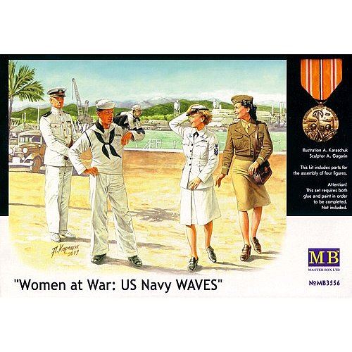 Figurines 2ème Guerre Mondiale : Femmes au combat : US Navy Waves Master Box