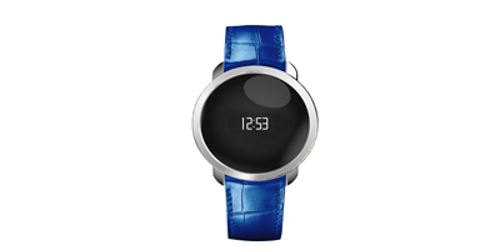 MyKronoz ZeCircle Montre embossé pour Smartphone/Tablette Bleu/Argent