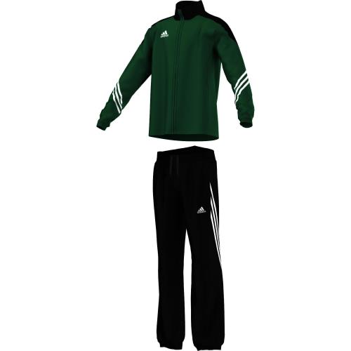 Adidas - Survêtement présentation junior adidas Sereno14 - 8 ans - vert/noir/blanc - noir/blanc