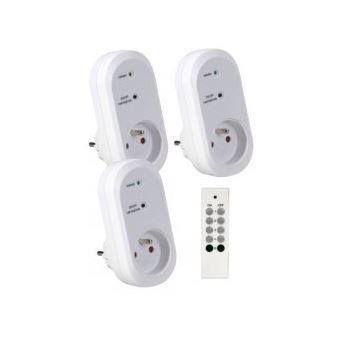 Pack de 3 prises wifi avec télécommande pour Smart wifi - Équipements  électriques domotique - Achat & prix