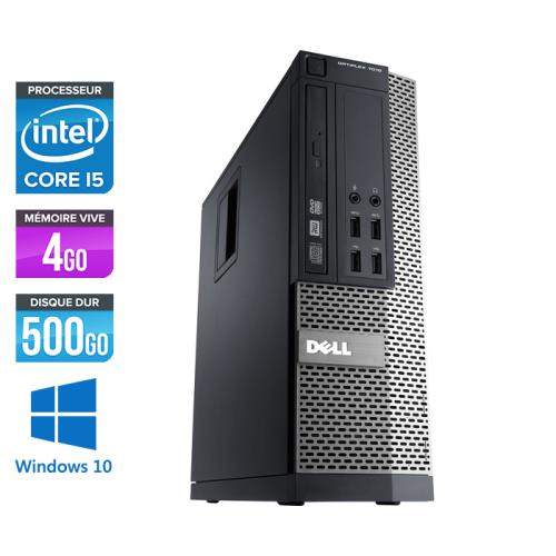 Pc Dell Optiplex 790 SFF - Noir - Intel Core i5-2400 / 3.10 GHz - RAM 4 Go - HDD 500 Go - DVD - Gigabit Ethernet - Windows 10 Professionnel