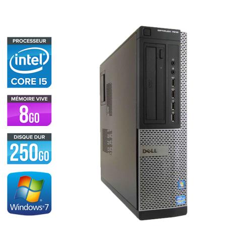 Unité centrale Dell Optiplex 7010 Desktop - Noir - Intel Core i5-3470 / 3.20 GHz - RAM 8 Go - HDD 250 Go - DVDRW - Gigabit Ethernet - Windows 7 Profes