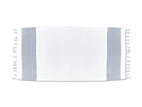 Fouta nid d'abeilles blanc