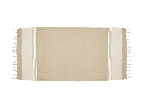 Fouta nid d'abeilles taupe