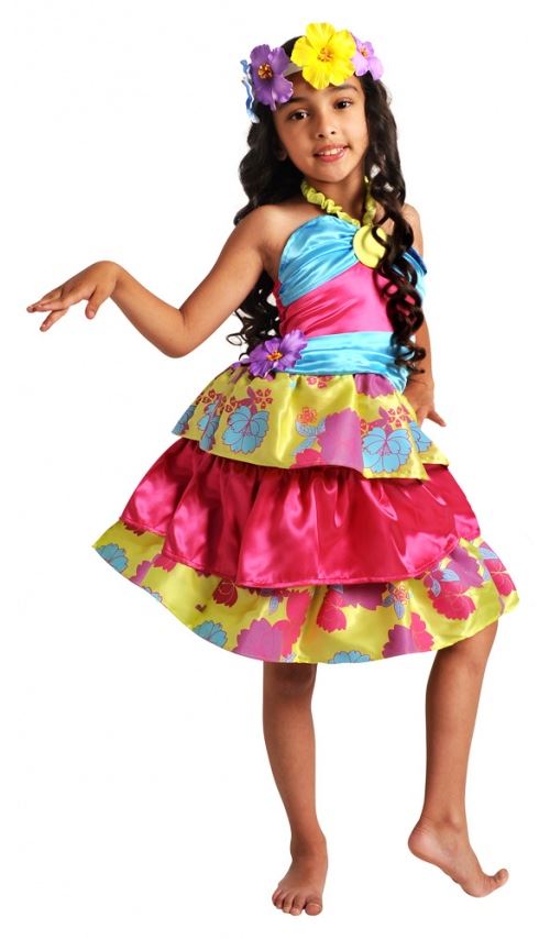Déguisement De Tahitienne - Fille Taille : 3/5 ans (94 à 108 cm)