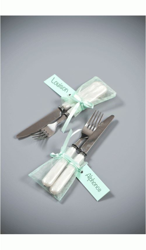 Marque-places Ruban - Mint x 12