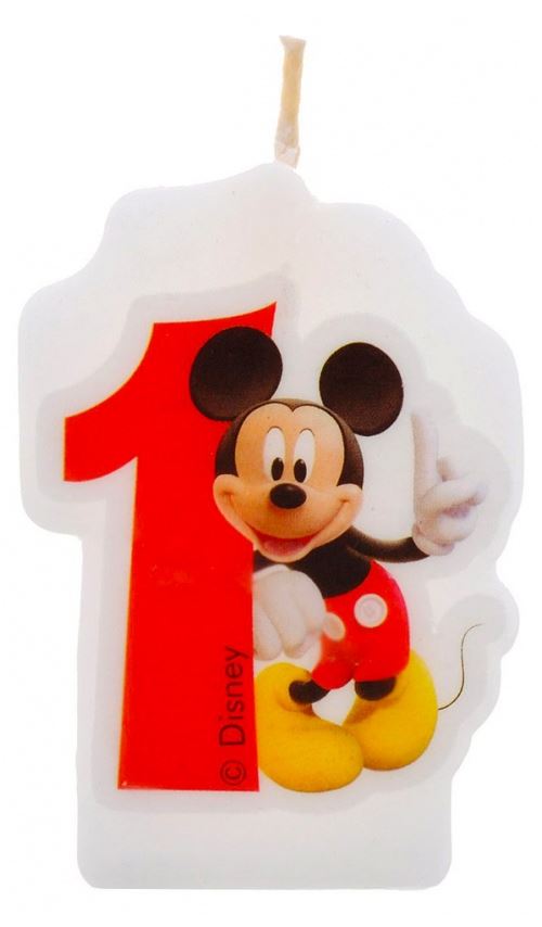 Bougie Anniversaire Mickey - 1 an