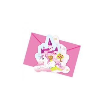 Cartons D Invitation Licorne X 6 Article De Fete Achat Prix Fnac