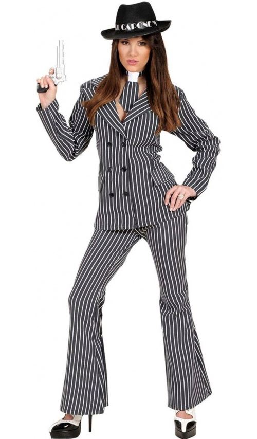 WIDMANN D&eacute;guisement Antonnella Femme de Gangster Taille : XL - 42/44