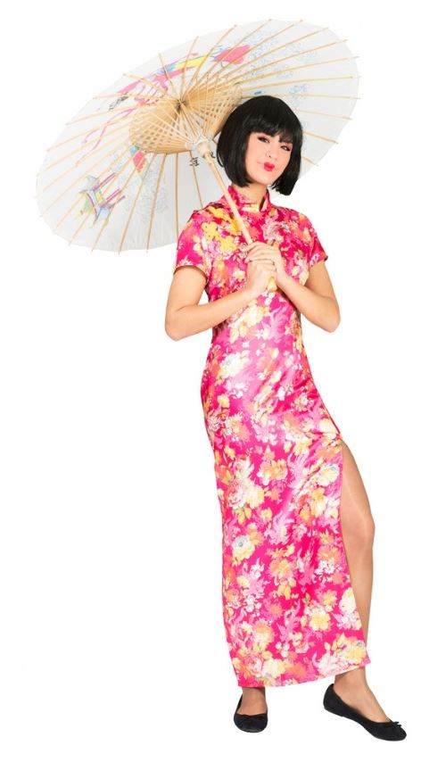Robe Chinoise - Rose Taille : M/L - 40/42