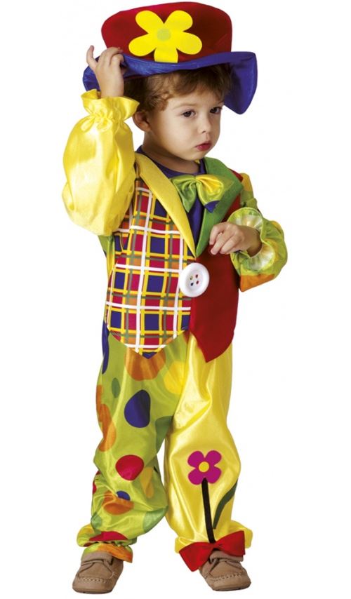 Déguisement Mini-Clown - Enfant Taille : 3-4 ans (94 à 108 cm)