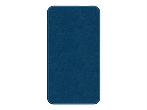 mophie powerstation mini - Banque d'alimentation - 5000 mAh - 2.4 A - 2 connecteurs de sortie (USB, USB-C) - sur le câble : USB-C - marine