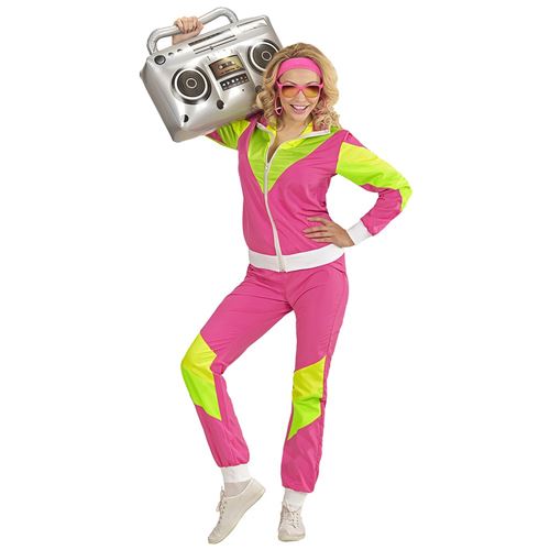 D&eacute;guisement Survet Ann&eacute;es 80 Femme - Xl - Rose - WIDMANN 98814 