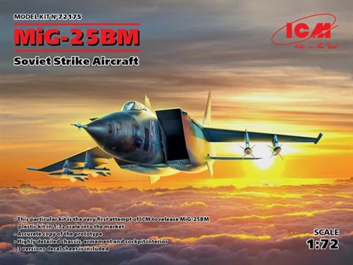 Icm Mig-25 Bm, Soviet Strike Aircraft - 1:72E - Image 2