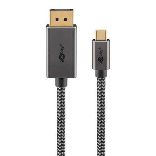 Non Communiqué Goobay Câble Textile Usb-C / Displayport 1,4 (M/M)
