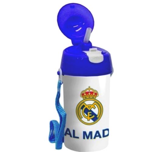 Gourde Real de Madrid Enfant Bouteille Sangle réutilisable Paille - guizmax