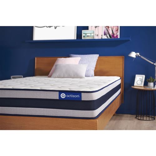 Matelas 80x200 cm Ressorts ensachés et Mémoire de forme - Actiflex Ergo