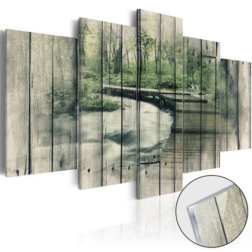 Tableau sur verre acrylique The River of Secrets-Taille L 100 x H 50 cm