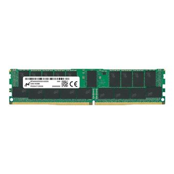 Micron - DDR4 - module - 32 Go - DIMM 288 broches - 3200 MHz / PC4-25600 - CL22 - 1.2 V - mémoire enregistré - ECC - 1