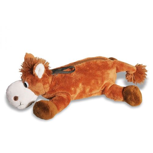IMPEXIT - Peluche Trousse Cheval 9.5/35.5/13 cm