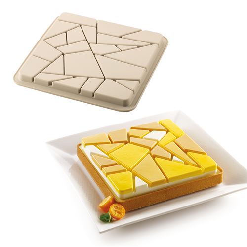 Kit tarte liberty 20 cm - Silikomart - Beige - Silicone