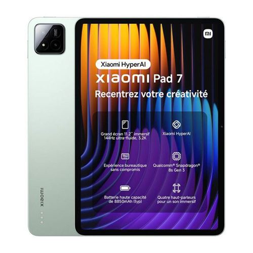 Versión Global Xiaomi Pad 7 Tablet PC de 11.2 pulgadas con pantalla 3.2K a 144Hz, procesador Snapdragon 7+ Gen 3 de ocho núcleos y batería de 8850mAh