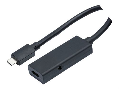 exertis Connect - Câble d'extension USB - 24 pin USB-C (M) pour 24 pin USB-C (F) - USB 3.1 - 10 m - electronic amplification