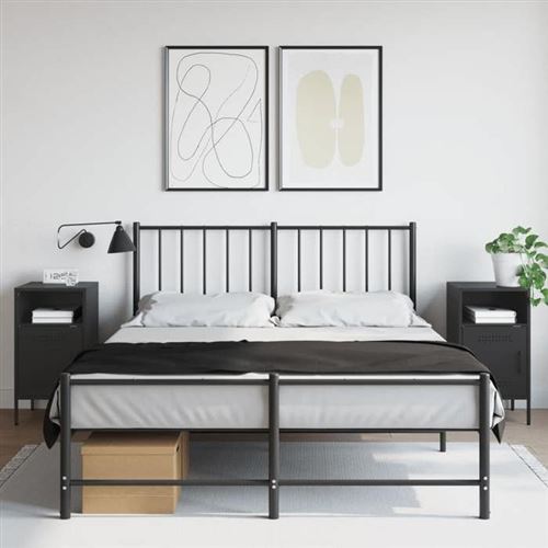 Non Communiqué Noir Vidaxl Tables De Chevet 2 Pcs, Armoires De Lit Avec Pieds, Tables De Nuit Avec Compartiment, Armoires De Nuit Chambre, 843067