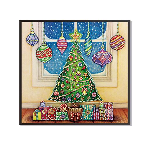 Peinture au diamant DIY 5D ZY666 - Sapin de Noël (30x30CM)
