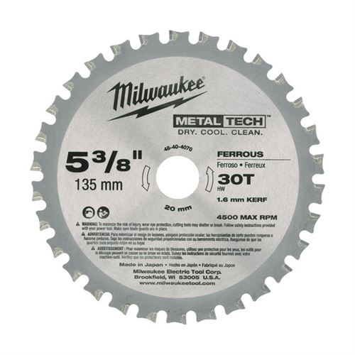 Lame scie circulaire métal MILWAUKEE - 48404