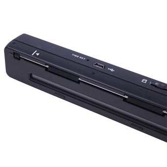 Scanner Portable à Plat Windows Mac OS USB 2.0 LED Noir