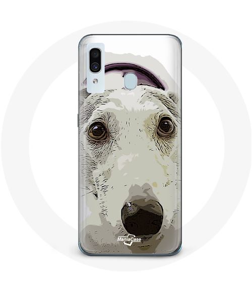 Coque pour Samsung Galaxy A30 Lévrier greyhound Race de chiens Maniacase